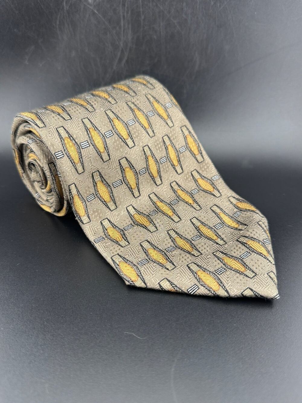 Vintage Contissima Geometric Necktie